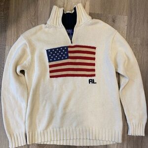 Polo Ralph Lauren quarter zip knitted top